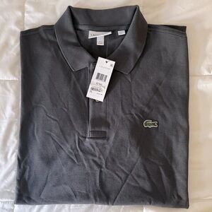 Men LACOSTE grey polo shirt 3XL (NEW NEVER WORN)